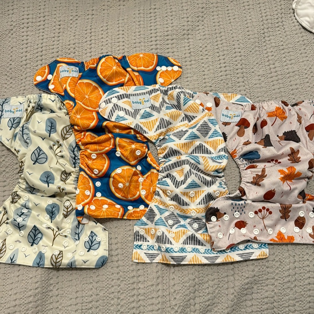 4 cloth diapers